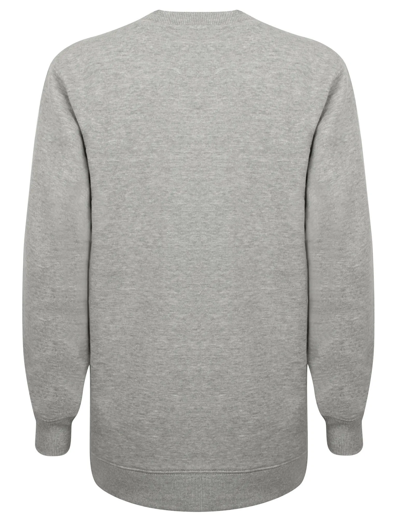 Womens Sweatshirt with Boucle Motif in Light Grey Marl - Tokyo Laundry