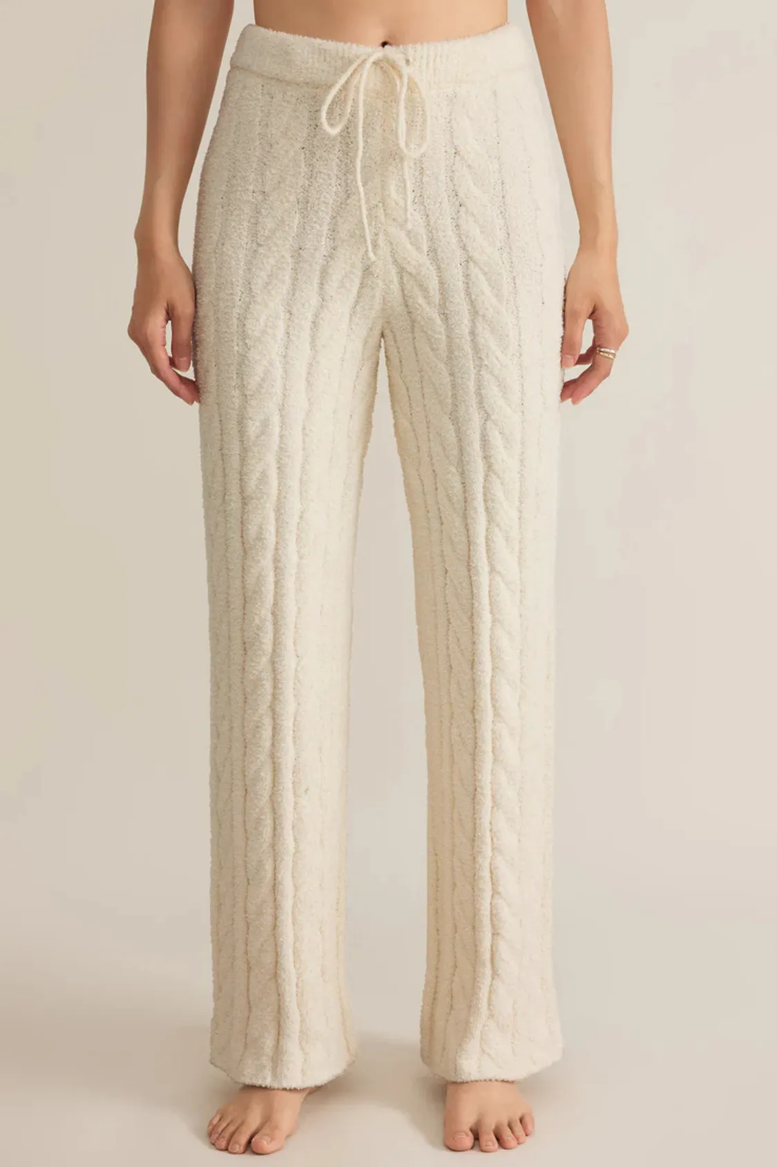 Z SUPPLY - PAIGE CABLE KNIT PANT SEA SALT