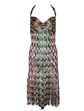 Zac Posen Spring 2006 "Pompeii" Multicolor Halter Dress